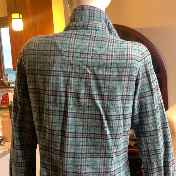WOOLRICH WOMENS PLAID COTTON FLANNEL SHIRT BLOUSE - Picture 4 of 13